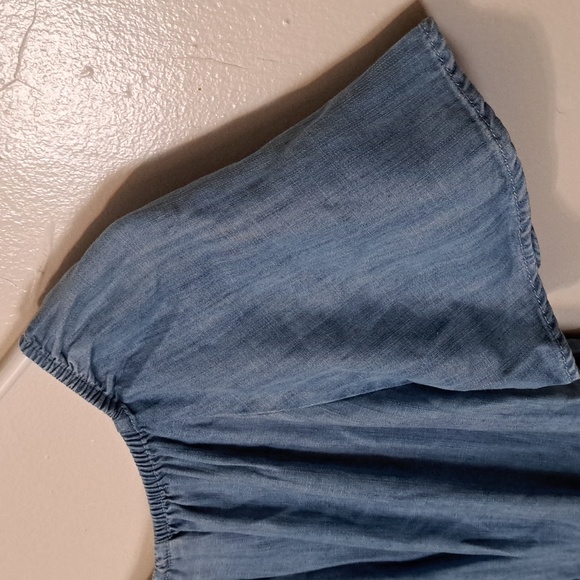 NWT-Style & Co Petite Women Denim Off and On Shoulder dress - Picture 3 of 11